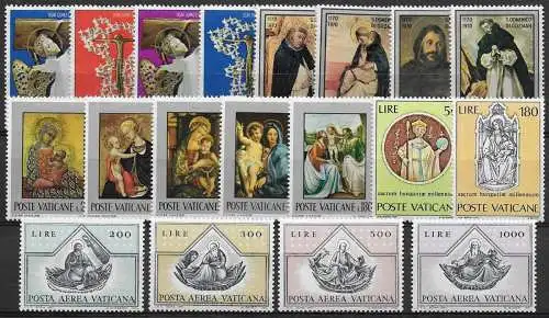 1971 Vaticano complete year19v. MNH