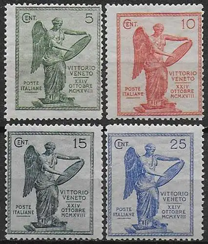 1921 Italia Vittoria 4v. mc MNH Sassone n. 119/22