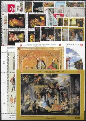 2008 SMOM annata completa MNH