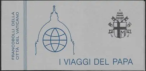 1985 Vaticano Viaggi del Papa 1 booklet MNH