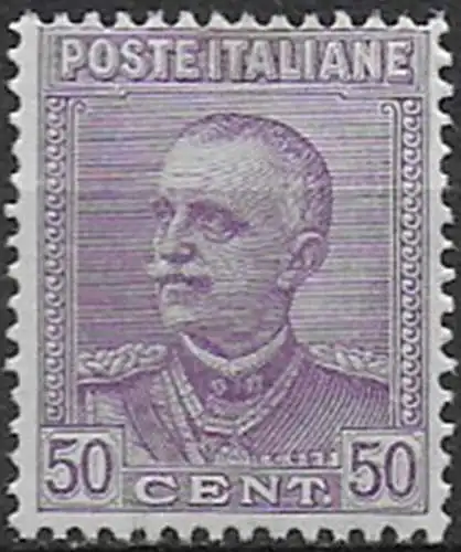 1928 Italia VE III 50c. violetto MNH Sassone n. 225aa