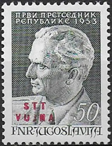 1953 Trieste B 61 compleanno di Tito 1v. MNH Sassone n. 89