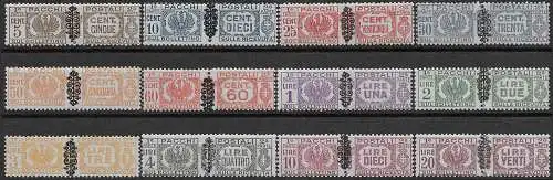 1945 Italia Luogotenenza pacchi postali 12v. MNH Sassone n. 48/59