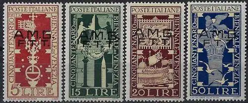 1949 Trieste A Biennale di Venezia 4v. MNH Sassone n. 35/38