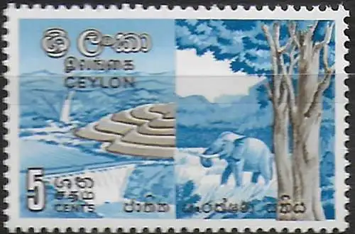 1963 Ceylon National Coservation Week 1v MNH SG n. 480