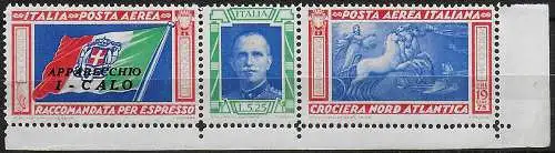 1933 Italia Crociera I-CALO airmail MNH Sassone n. 51E