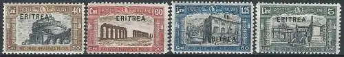 1927 Eritrea VE III Milizia I 4v. MNH Sassone n. 116/119