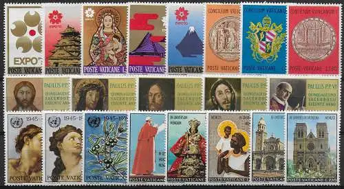 1970 Vaticano complete year 21v. MNH