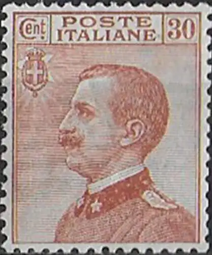 1922 Italia VE III 30c. orange brown sup MNH Sassone n. 127