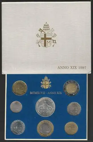 1997 Vaticano serie divisionale 8 monete FDC