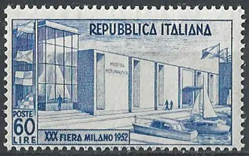 1952 Italia 30. Fiera di Milano 1v. MNH Sass. n. 685