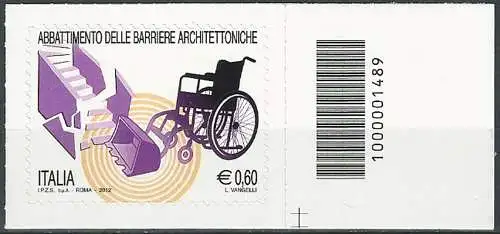 2012 Italia barriere architettoniche codice a barre afd basso