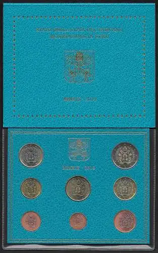 2019 Vaticano mint divisional series 8 coins FDC-BU