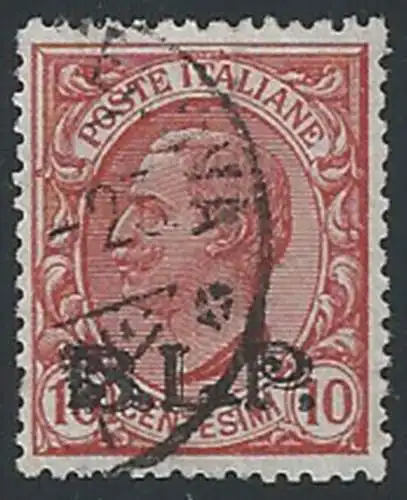 1923 Italia VE III 10c. rosa BLP cancelled Sassone n.13