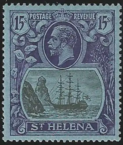 1922 St. Helena Giorgio V 15s. MNH SG. n. 113