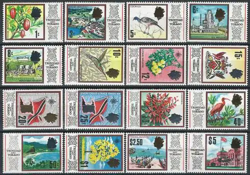 1969 Trinidad and Tobago 16v. MNH SG. n. 339/54