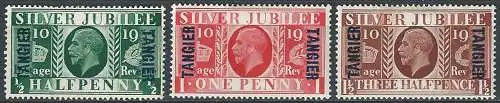 1935 Morocco Silver Jubilee TANGIER 4v. MH SG n. 238/40