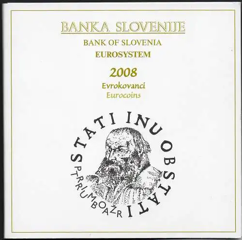 2008 Slovenia divisionale 9 monete FDC