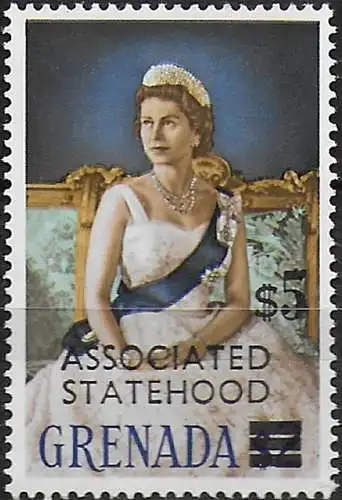 1968 Grenada Statehood $5 MNH SG n. 295