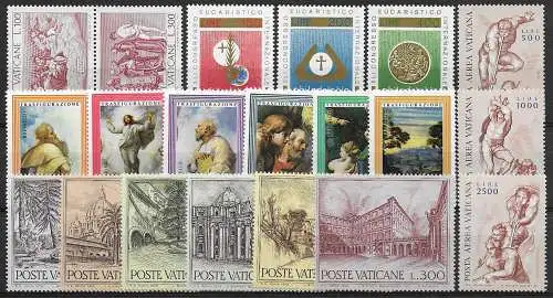 1976 Vaticano complete year 20v. MNH