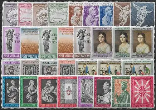 1962 Vaticano complete year 32v. MNH