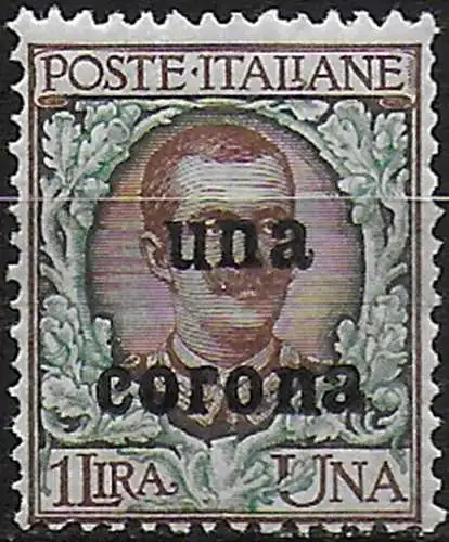 1919 Dalmazia "una corona" 1v. MNH Sassone n. 1