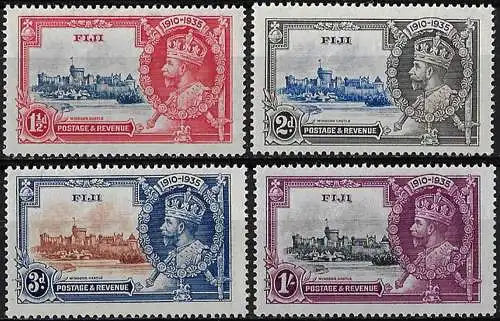 1935 Fiji Silver Jubilee 4v. MNH SG n. 242/45