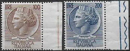 1954 Italia Siracusana grande 2v. bf MNH Sassone n. 747/48