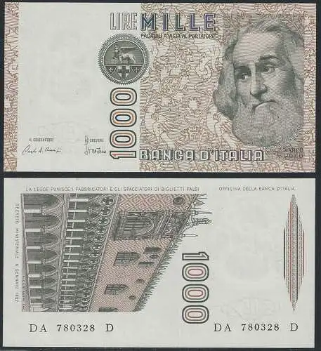 1982 Italia Lire 1.000 Marco Polo FDS Rif. BI 57A Gigante