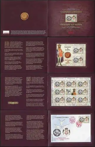 2012 Romania Cristianesimo e Araldica con SMOM 1 Folder MNH