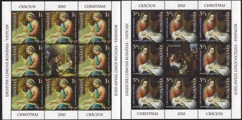 2010 Romania Natale 2v. congiunta con Vaticano 1MS MNH