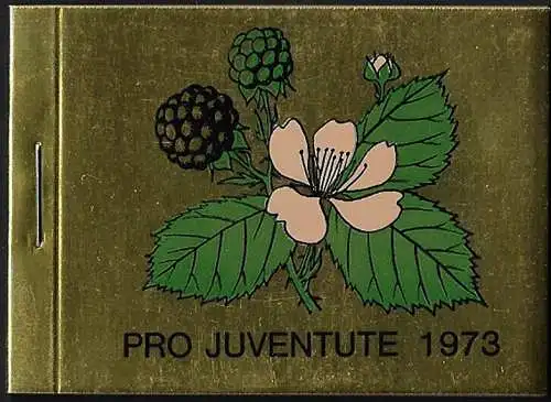 1973 Svizzera Pro Juventute booklet gold MNH SBHV n. 22