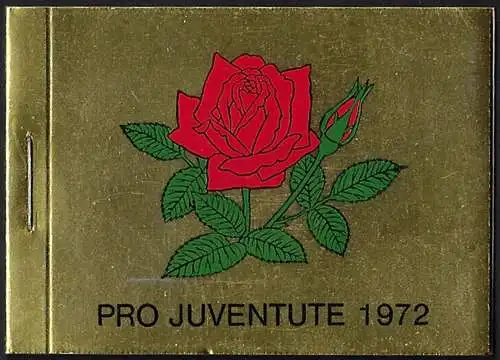 1972 Svizzera Pro Juventute booklet gold MNH SBHV n. 21