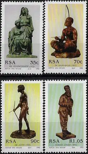 1992 South Africa Anton van Wouw 4v. MNH SG n. 767/70