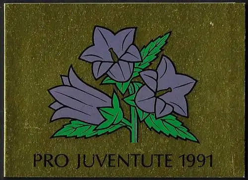 1991 Svizzera Pro Juventute booklet gold MNH SBHV n. 40