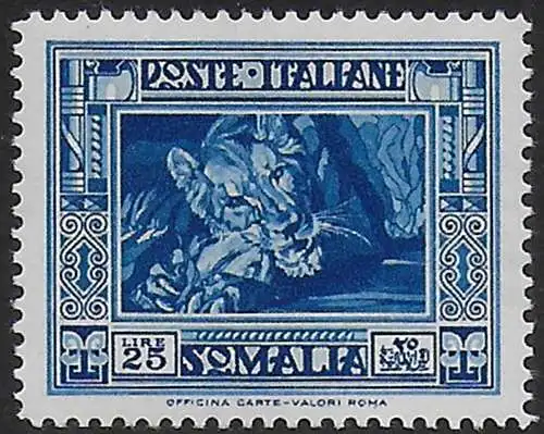 1937 Somalia Lion 1v. sup MNH Sassone n. 230