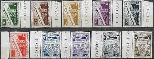 1943 San Marino Stampa 10v. bf MNH Sassone n. 228/37