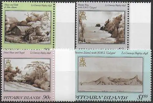 1987 Pitcairn Islands 19th-century paintings 4v. MNH SG n. 196/199