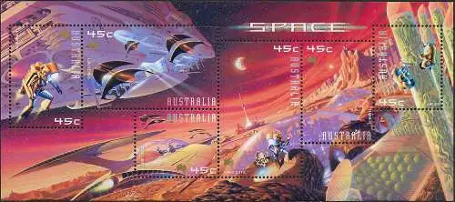 2000 Australia Exploration of Mars MNH S.G. n. MS 2049