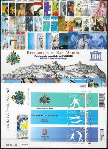 2008 San Marino complete year 35v+3MS