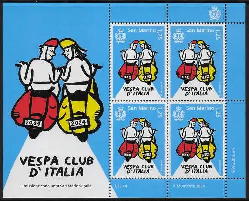 2024 San Marino Vespa Club d'Italia MS MNH