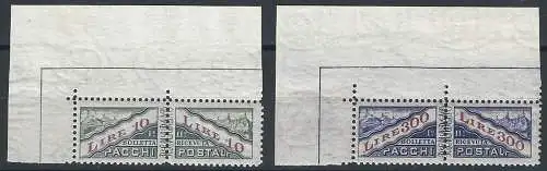 1953 San Marino parcel post stamps 2v. af MNH Sassone n. 35/36