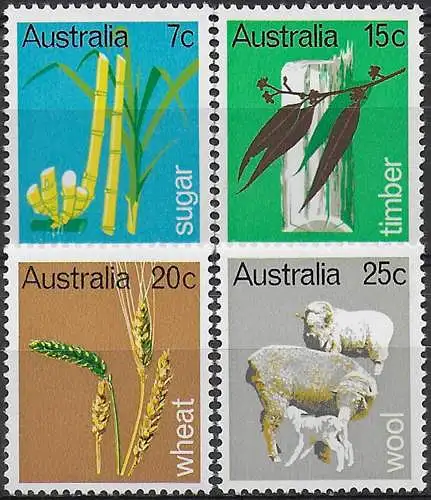 1969 Australia primary industries 4v. MNH Michel n. 418/21