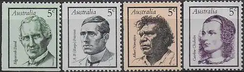 1968 Australia famous australians 4v. MNH Michel n. 410/13