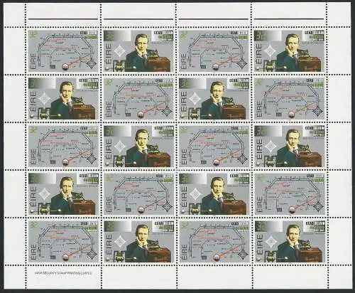 1995 Irlanda Marconi 1 MS MNH Unificato n. 906/07