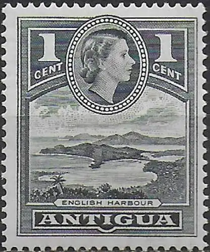 1961 Antigua 1c. slate MNH SG n. 121a