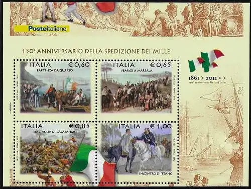 2010 Italia Expedition of the Thousand MS variety MNH