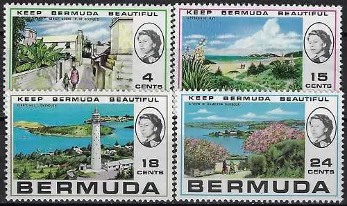 1971 Bermuda keep Bermuda beautiful 4v. MNH SG. n. 271/74