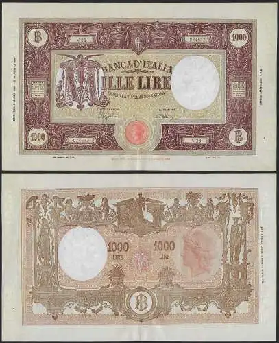 1944 Italia Lire 1.000 grande M SUP Gigante Rif. BI 49A