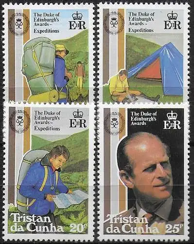 1981 Tristan da Cunha Expeditions 4v. MNH Yv n. 294/97